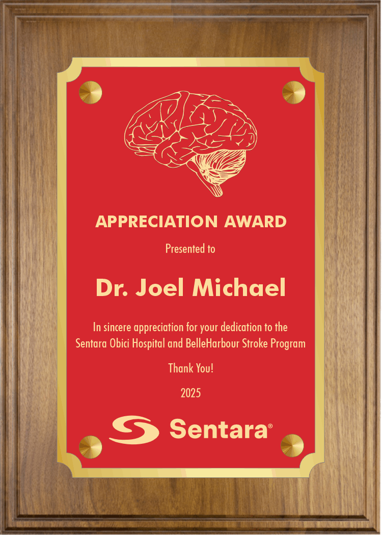 Walnut Plaque with full plate