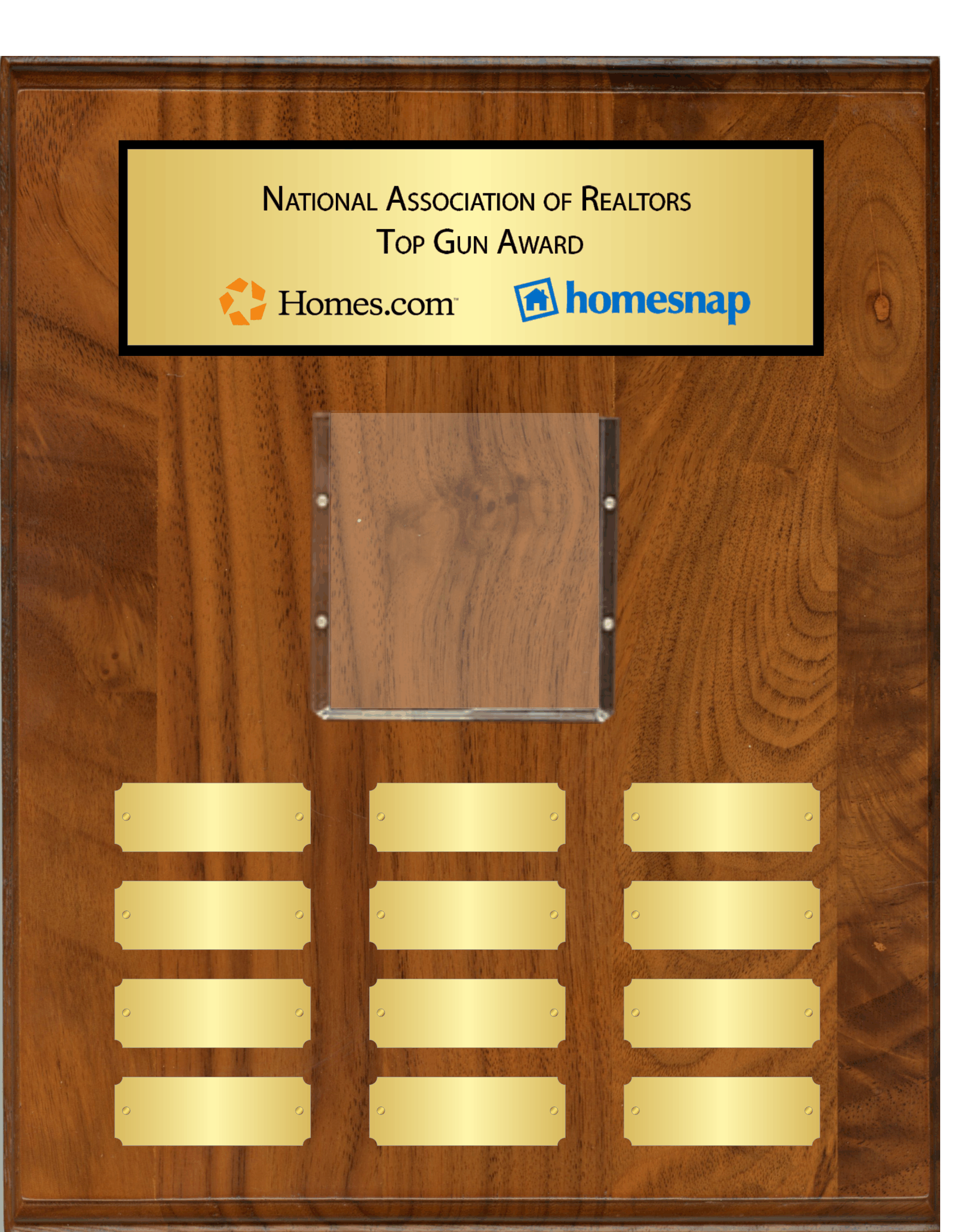 Solid Walnut Perpetual with photo and plates