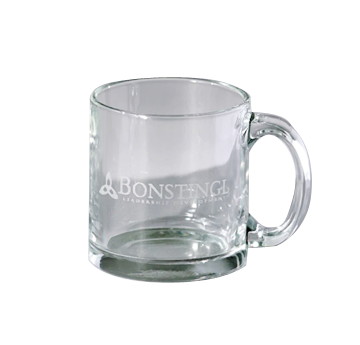 11 oz Engraved Clear Glass Mug