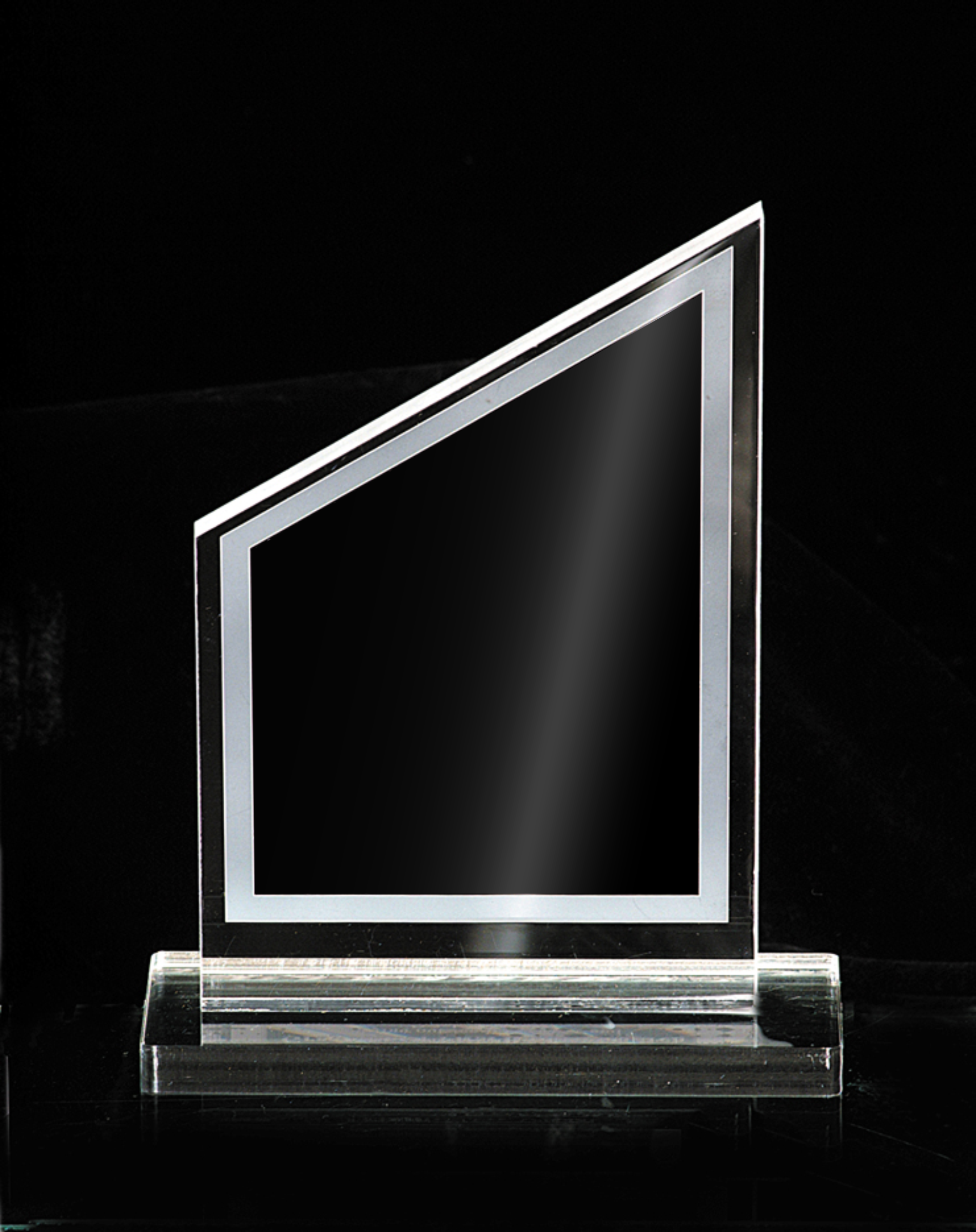 Custom Shaped Acrylics on Acrylic Base