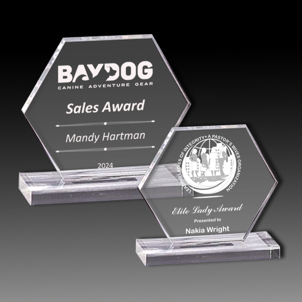 Acrylic Hexagon on Base