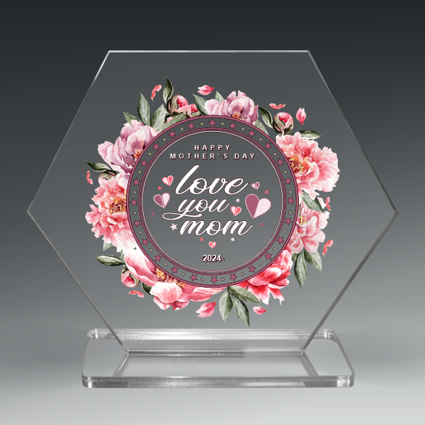 Acrylic Hexagon on Base