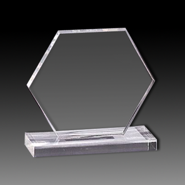 Acrylic Hexagon on Base