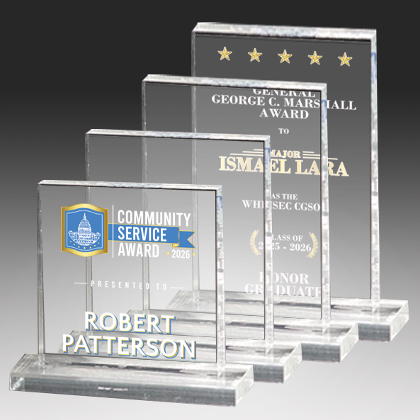 Acrylic Rectangle Award on Base