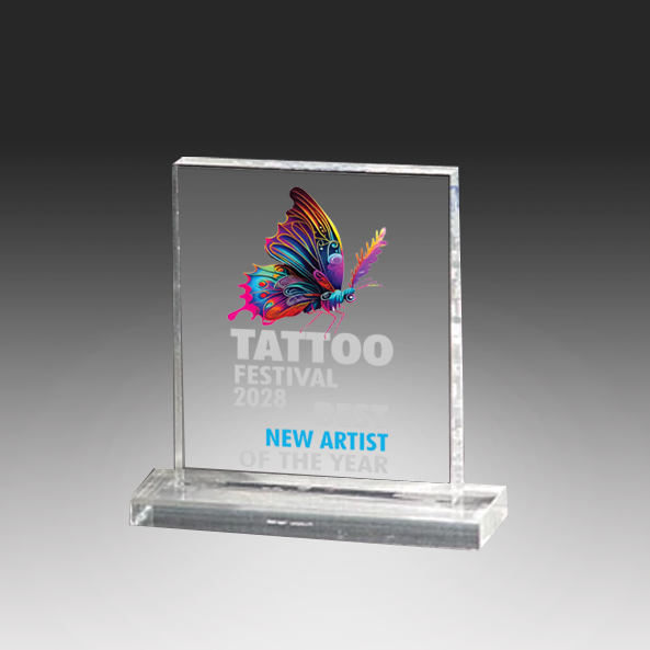 Acrylic Rectangle Award on Base