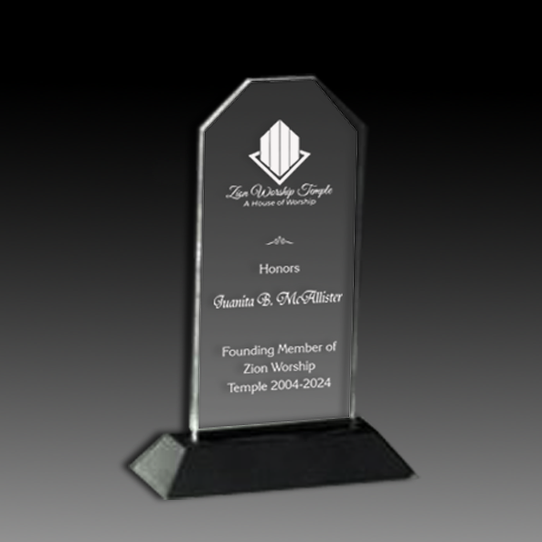 Peak, Clipped, or Prism Acrylic Award