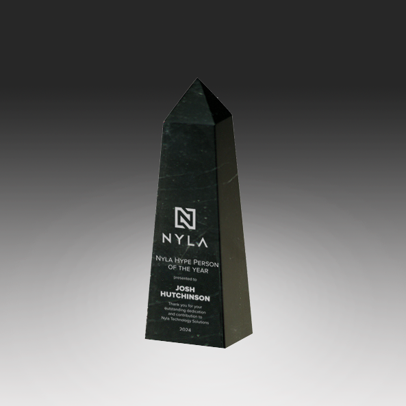 Black Marble Obelisk