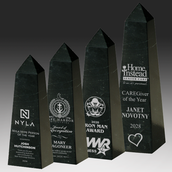 Black Marble Obelisk
