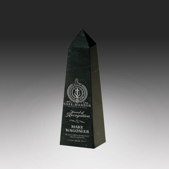 Black Marble Obelisk