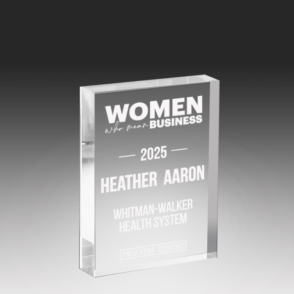 ACRYLIC BLOCK, STRAIGHT CUT, NO BEVEL