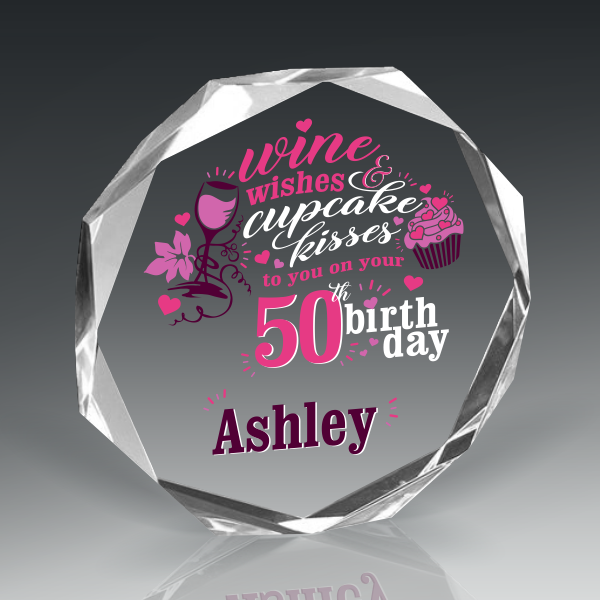 Multi-Faceted Acrylic Paperweight