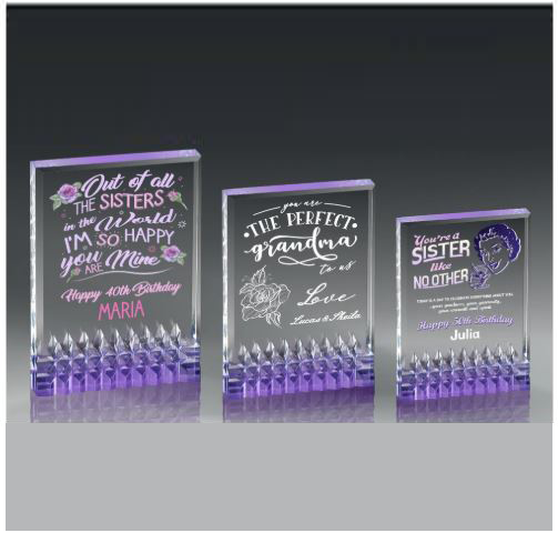 Acrylic with Jewel Cuts