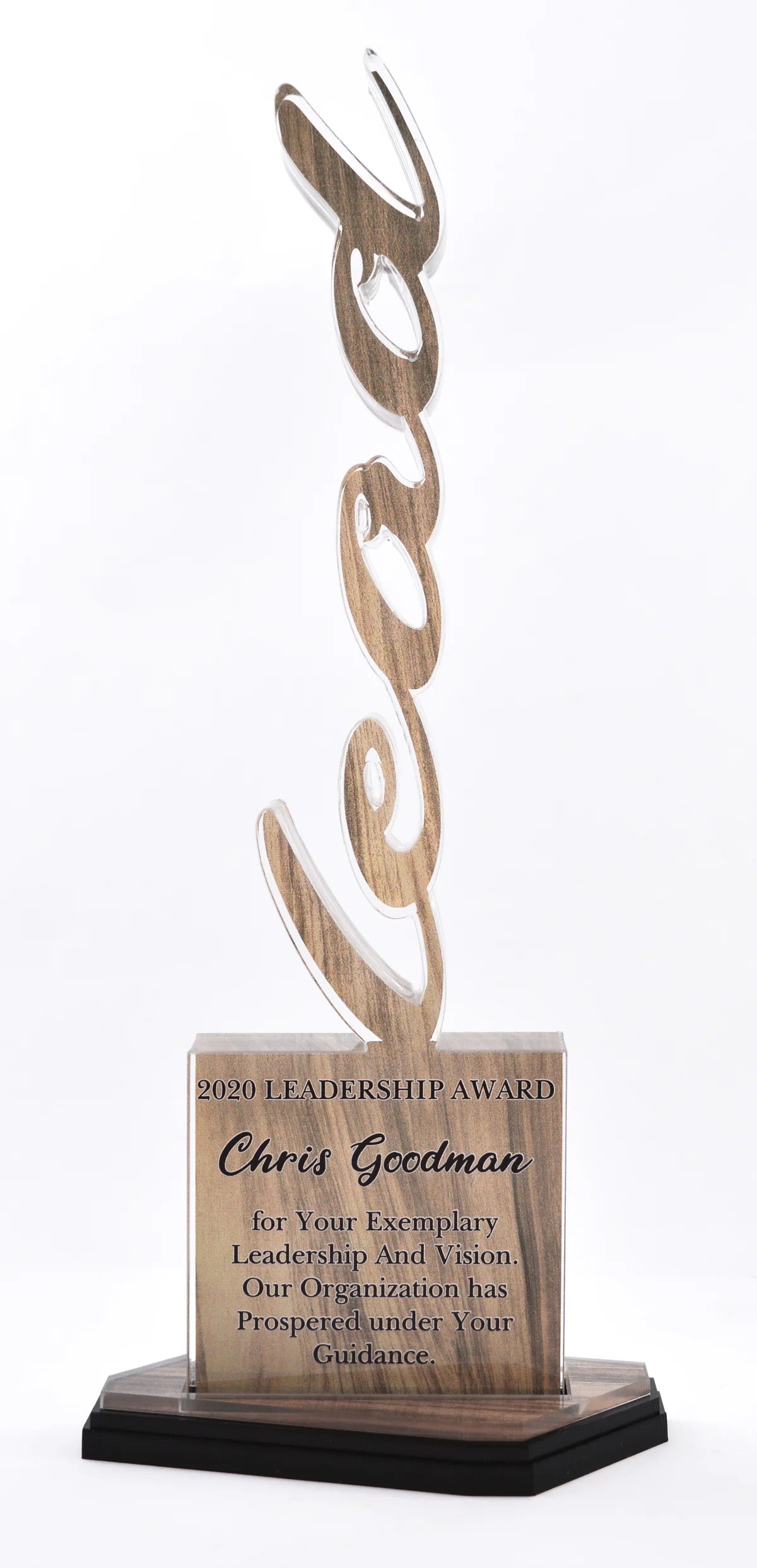 12" Vertical word full UV print