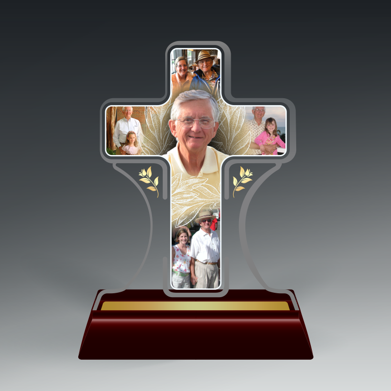 Custom Shape Clear Acrylic in Piano Finish Base