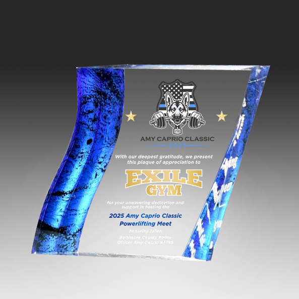 Acrylic Angled Square Paperweight