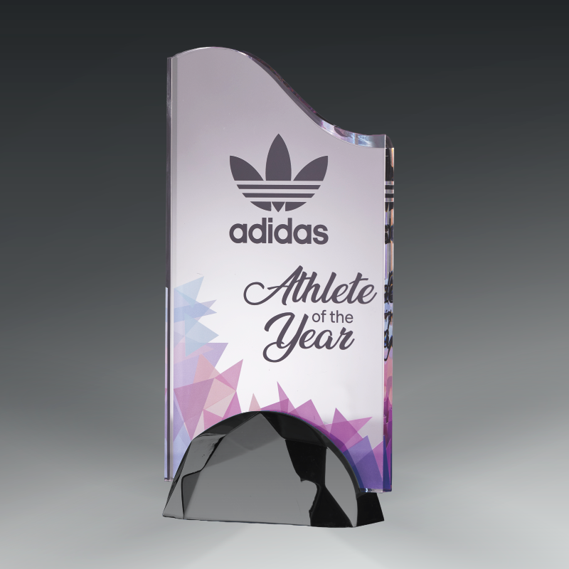 Acrylic Wave in Metal Base