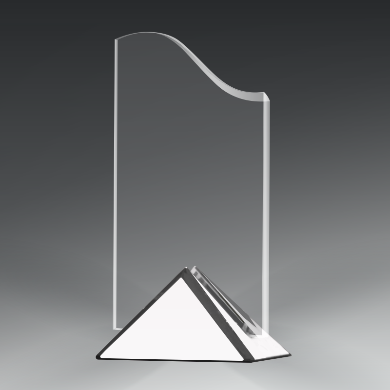 Acrylic Wave in Metal Base