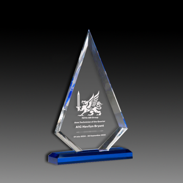 Arrow Series Award with Blue Highlights