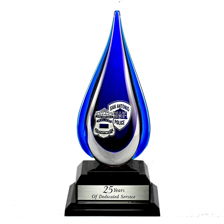 Blue Crystal Teardrop