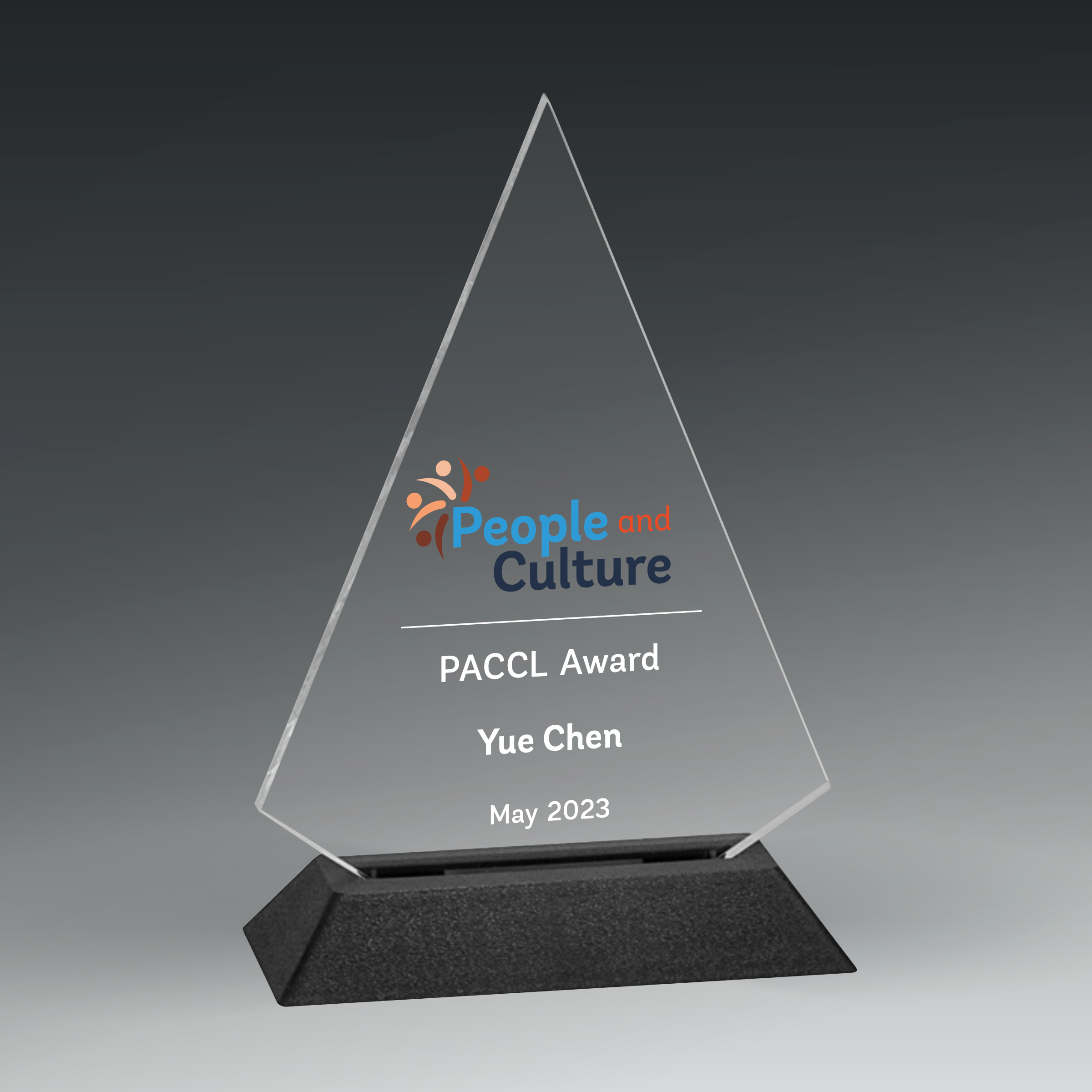 7315 Triangular Acrylic Award