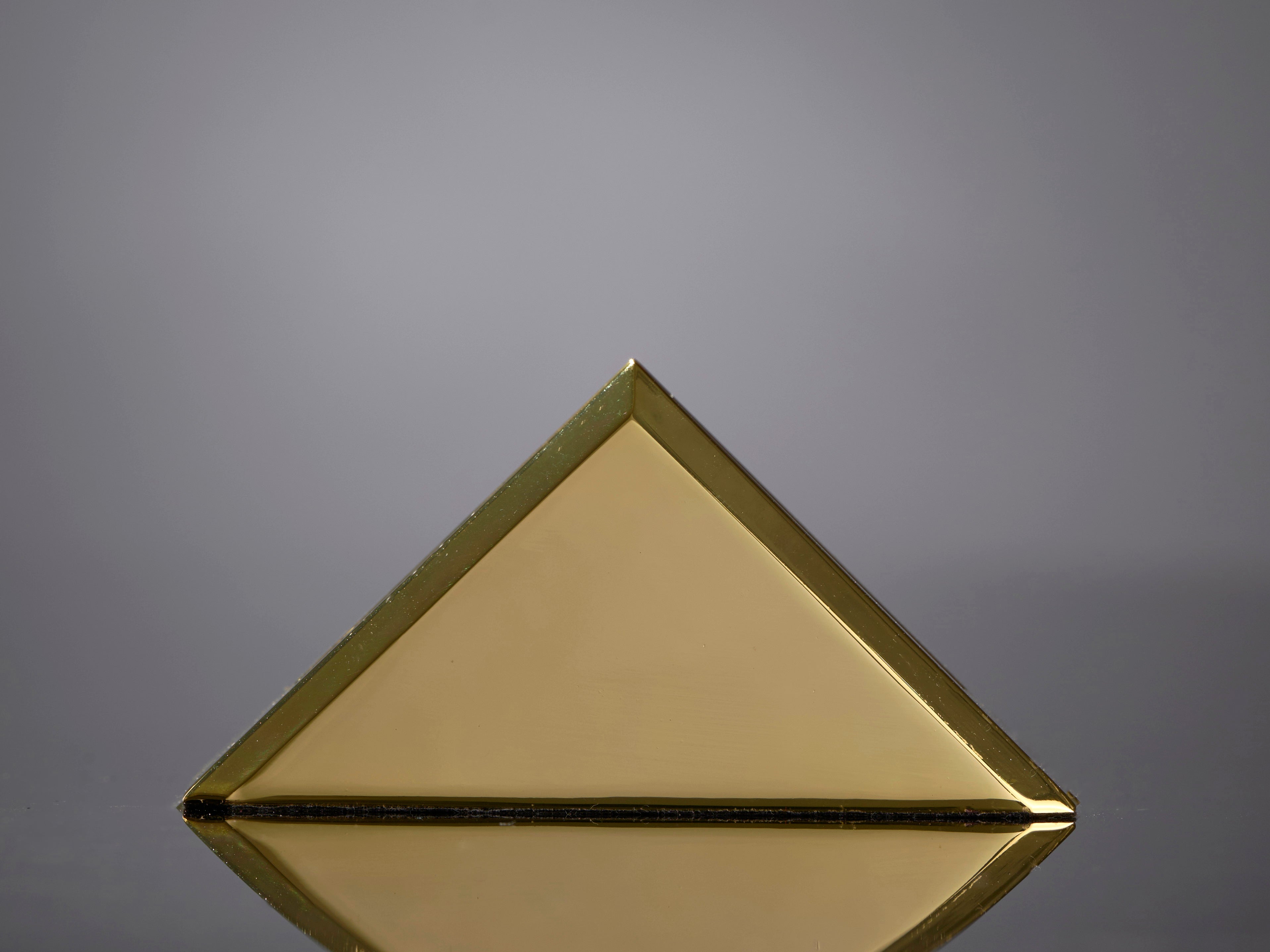 Jade Glass Digitally Printed with Bevels mounted in Metal Base