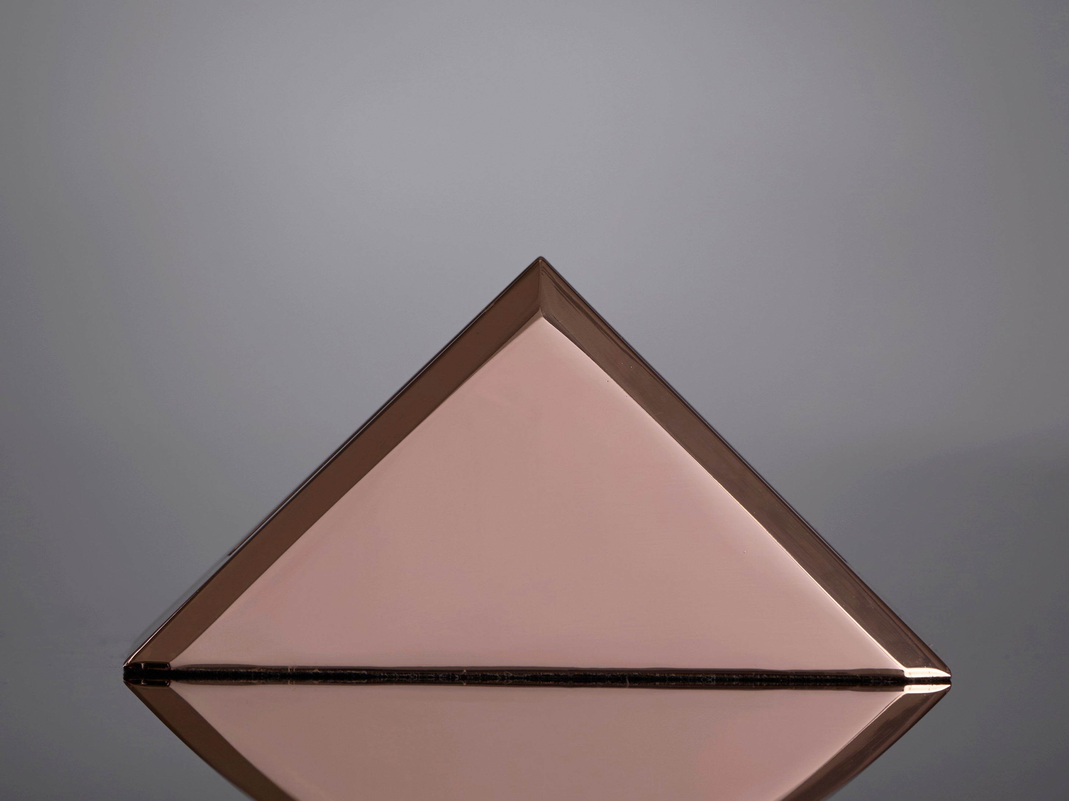 Jade Glass Digitally Printed with Bevels mounted in Metal Base