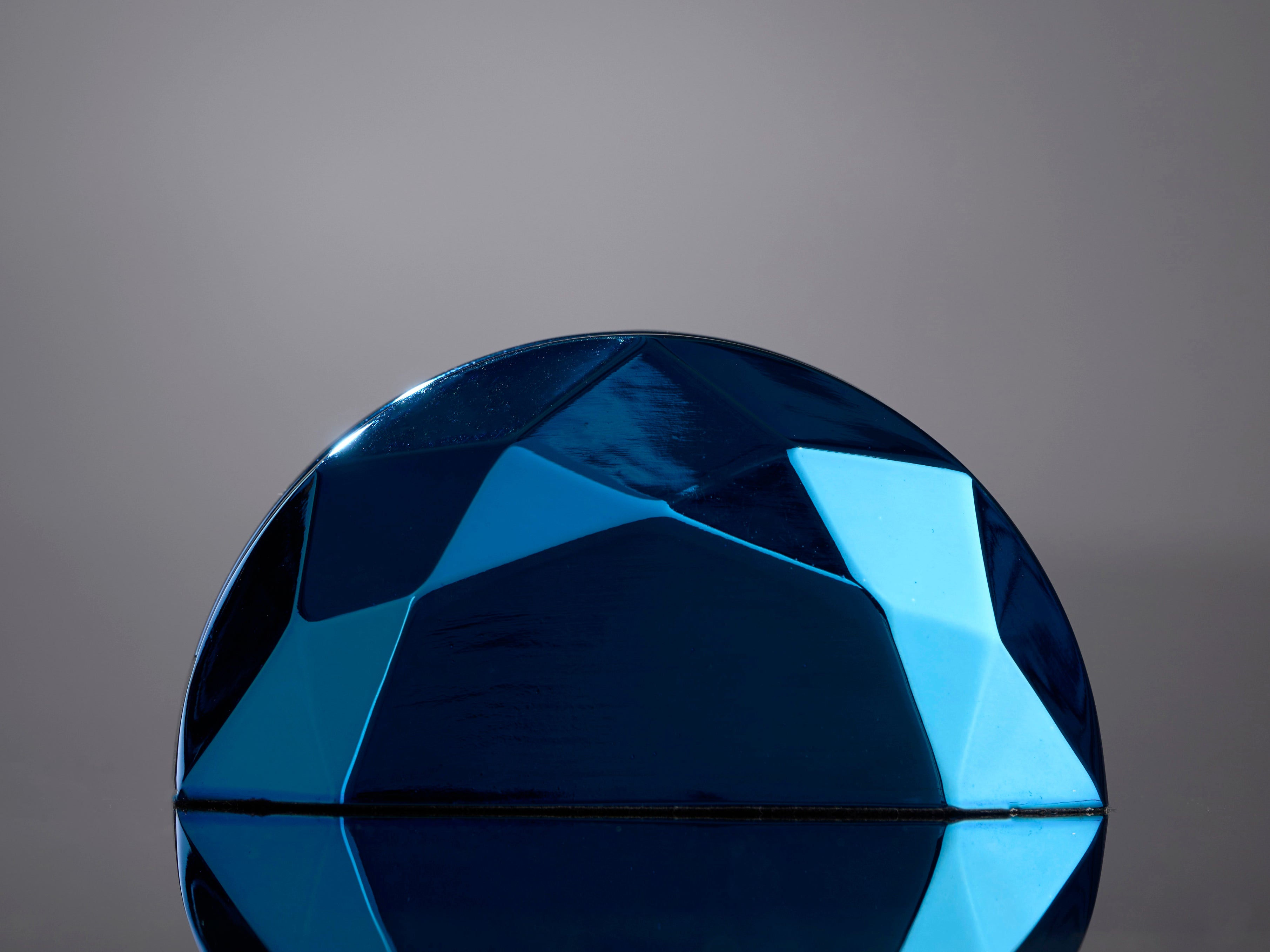 Jade Glass Digitally Printed with Bevels mounted in Metal Base