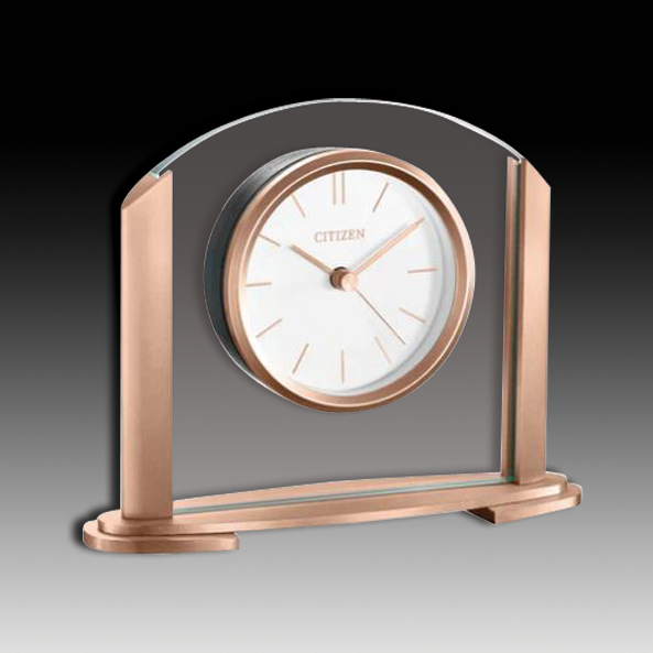 Citizen Clock with Rose Gold Accents 7"x6" Tall