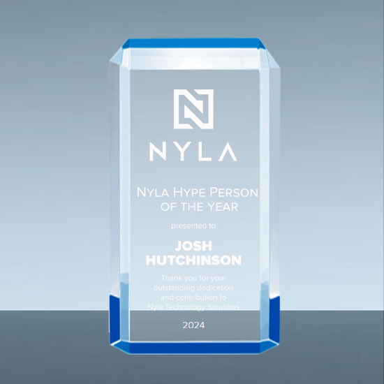 Paragon Acrylic with Blue Accents