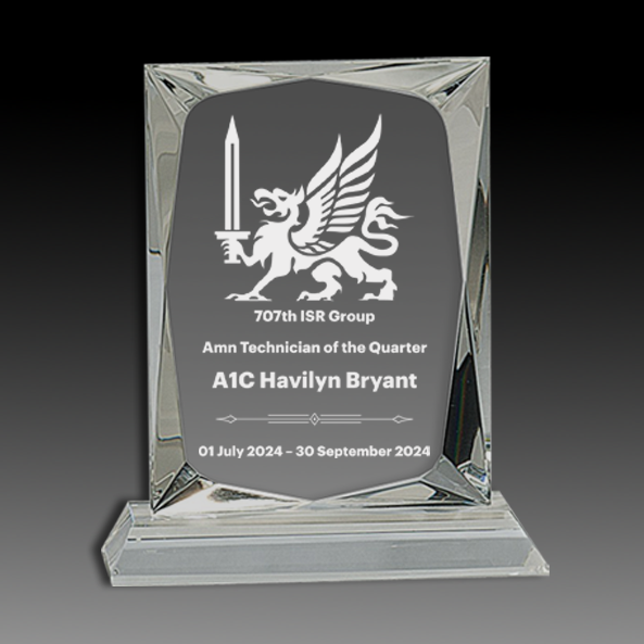 Standing Beveled Back Crystal