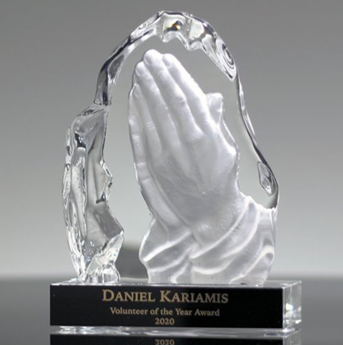 Crystal Praying Hands