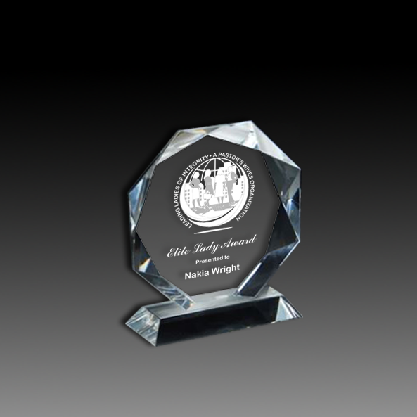 Faceted Octagon Crystal