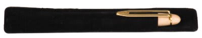 6 1/4" x 1 1/8" Black Velvet Pen Sleeve BLANK ONLY