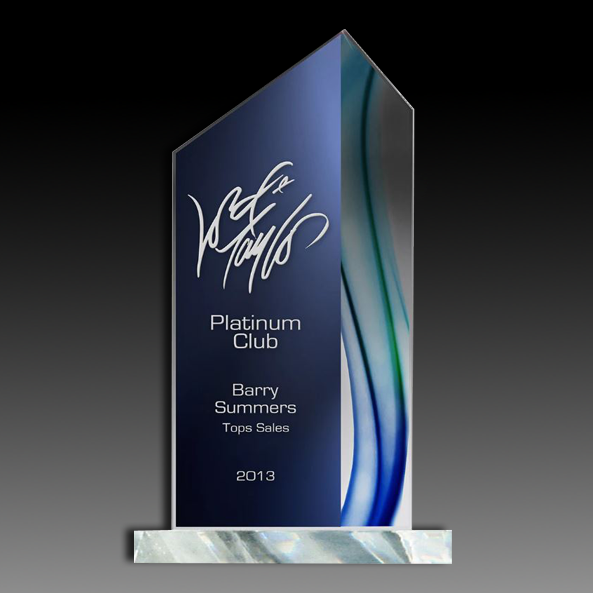 Aqua Series Apex Acrylic Award