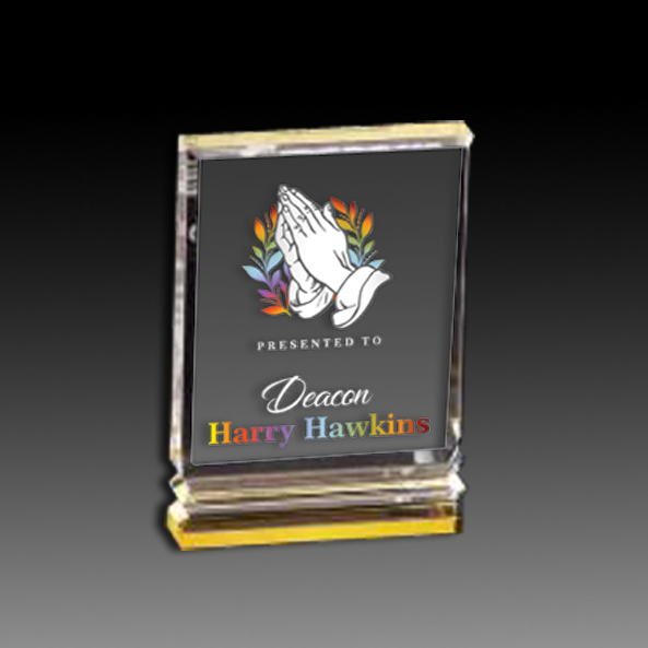 Acrylic Rectangle with Ribbed Base