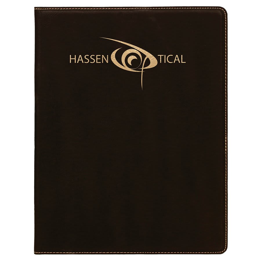Black and Gold Leatherette Journal