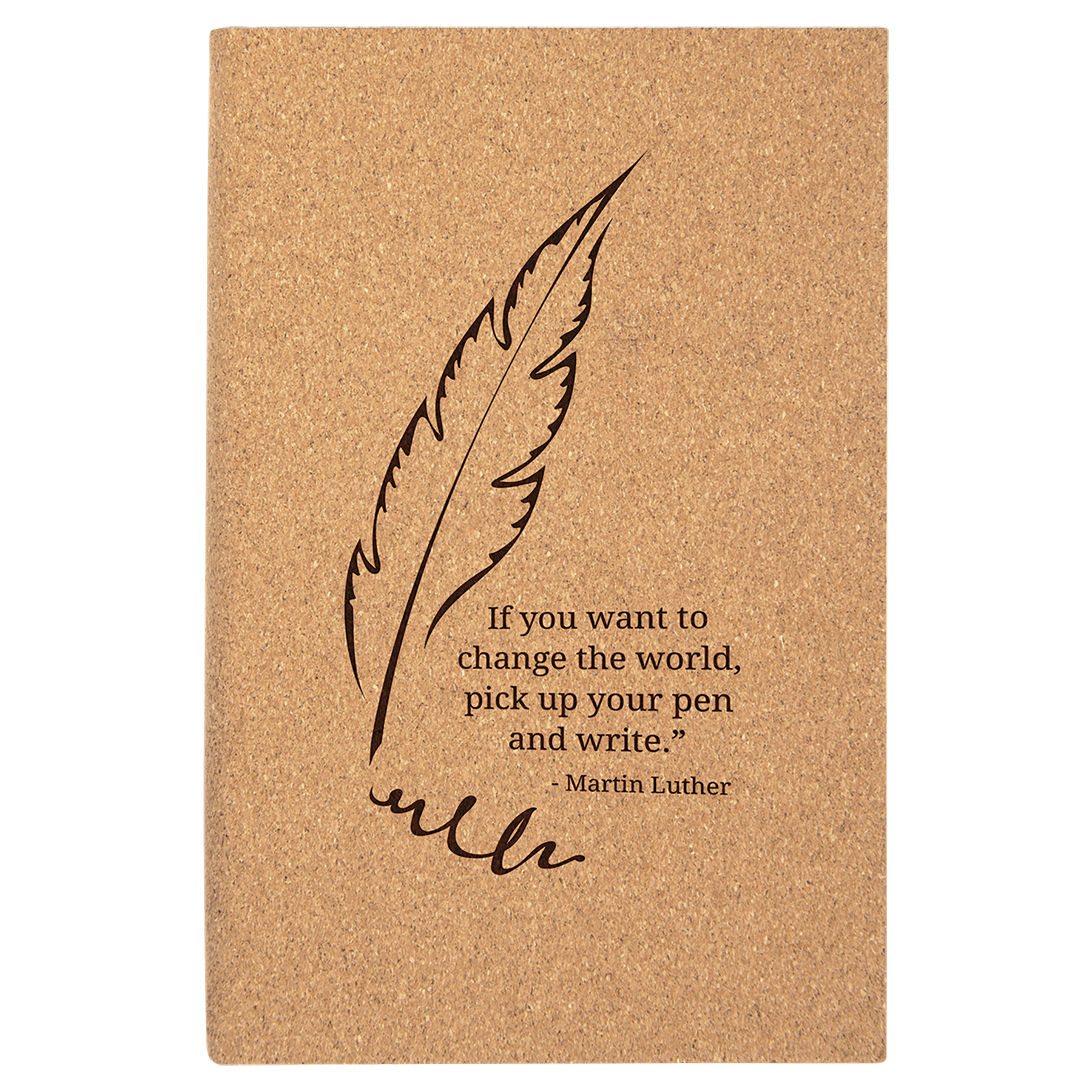 5.25" x  8.25" Laserable Leatherette Journal with Lined Notepad