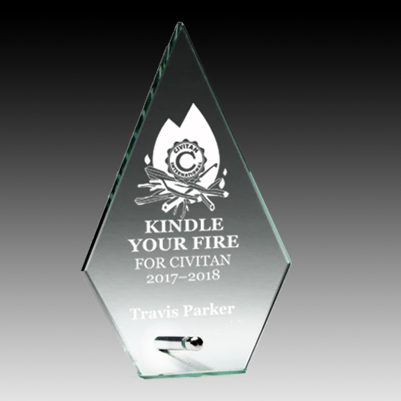 Jade Glass Arrowhead Award