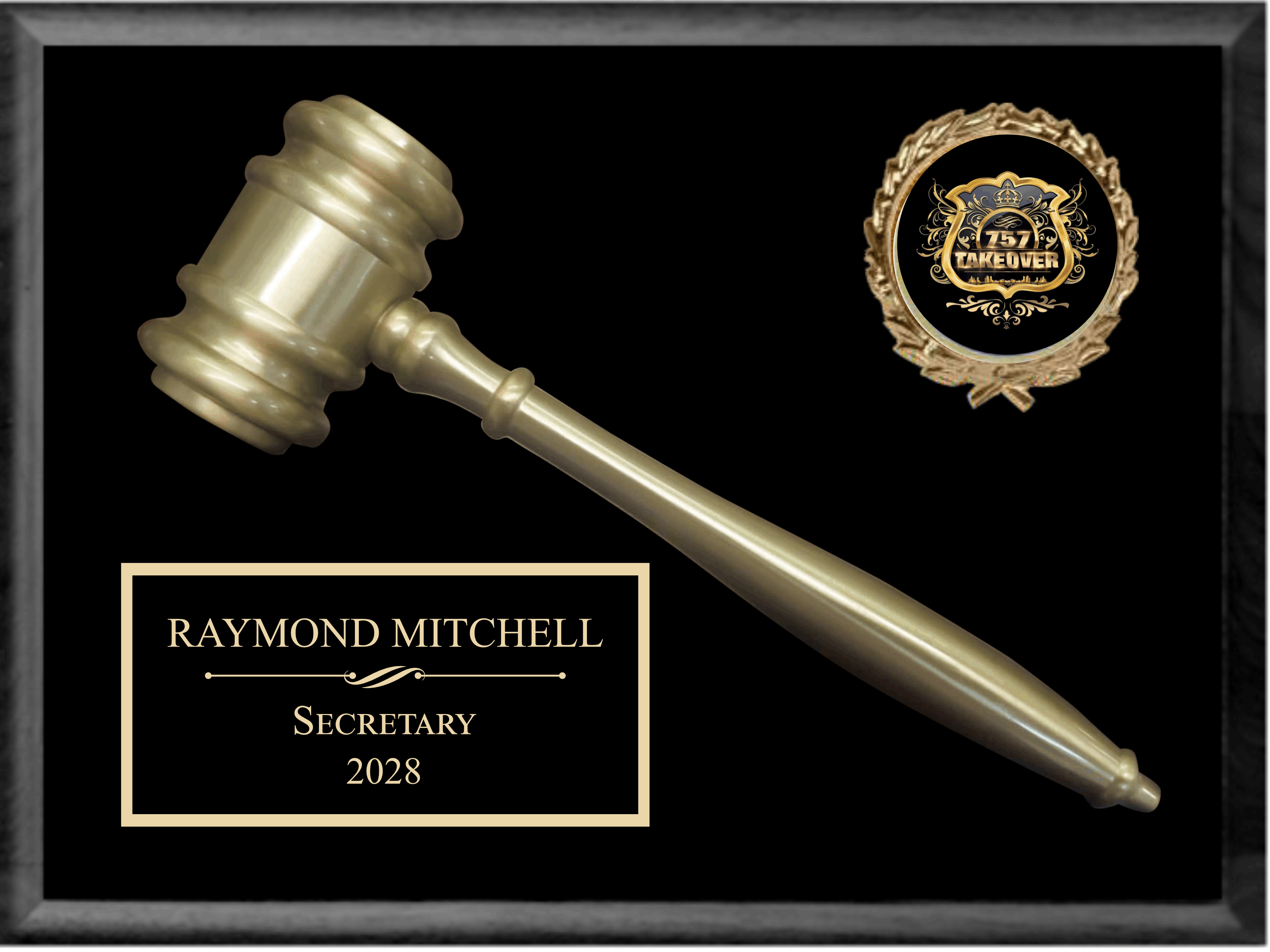 Economy Gavel Plaque