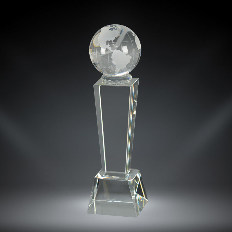 Galaxy Clear Crystal Globe Tower