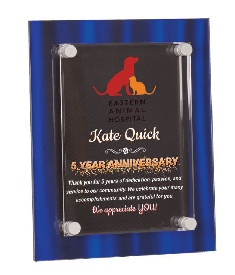 Smooth Velvet Acrylic Floating Plaque