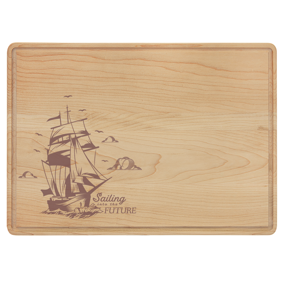 Maple Cutting Board with Drip Ring