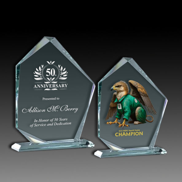 Slanted Glass Pentagon Award