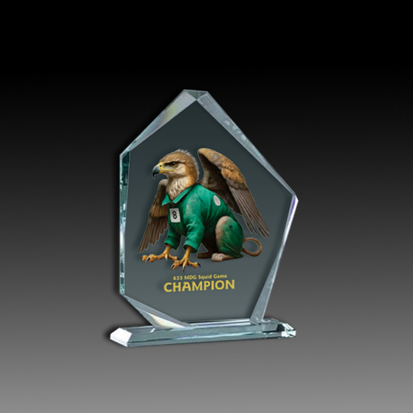 Jade Crystal Slanted Pentagon