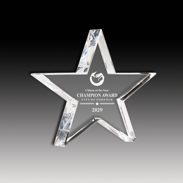 Crystal Star Paperweight
