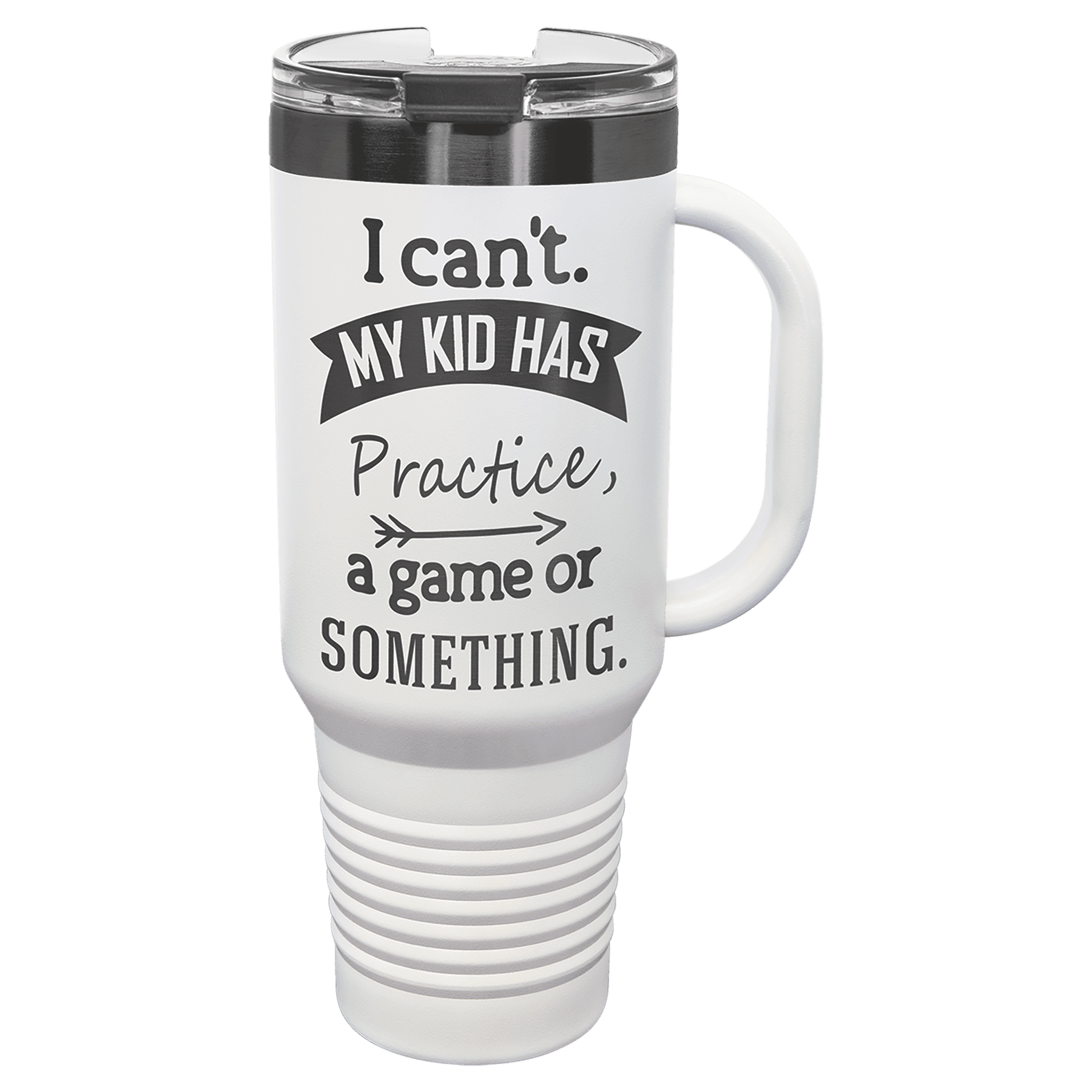 Polar Camel 40 oz. Travel Mug with Handle, Straw Included
