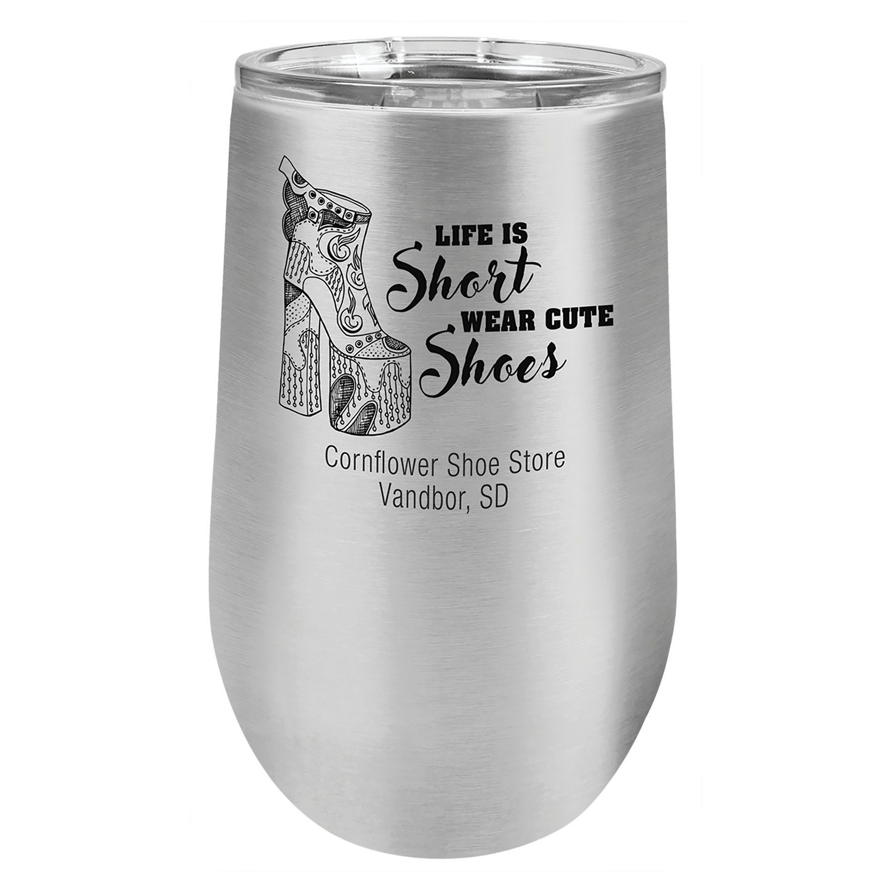 Polar Camel Vacuum Insulated Stemless Wine Tumbler with Lid