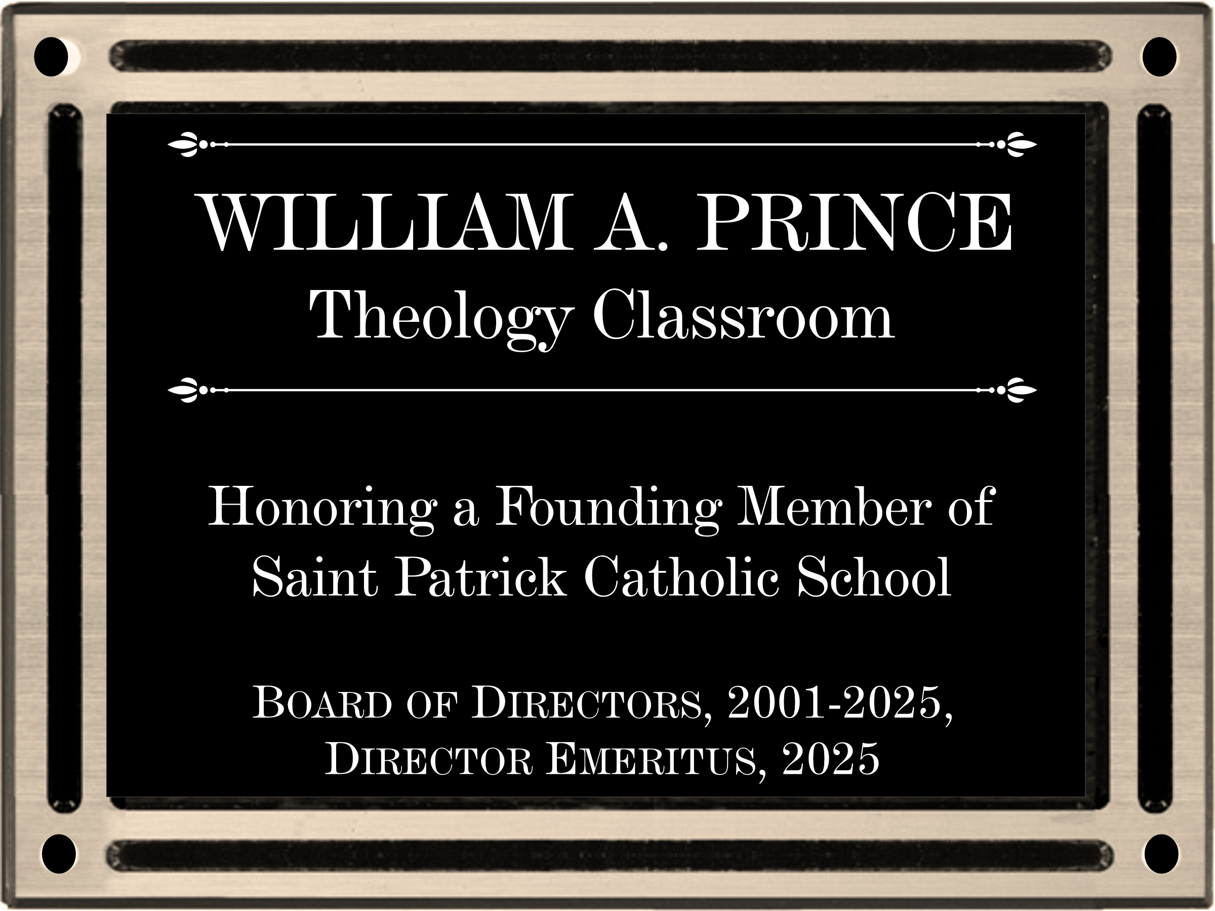 Cast Aluminum Plaque