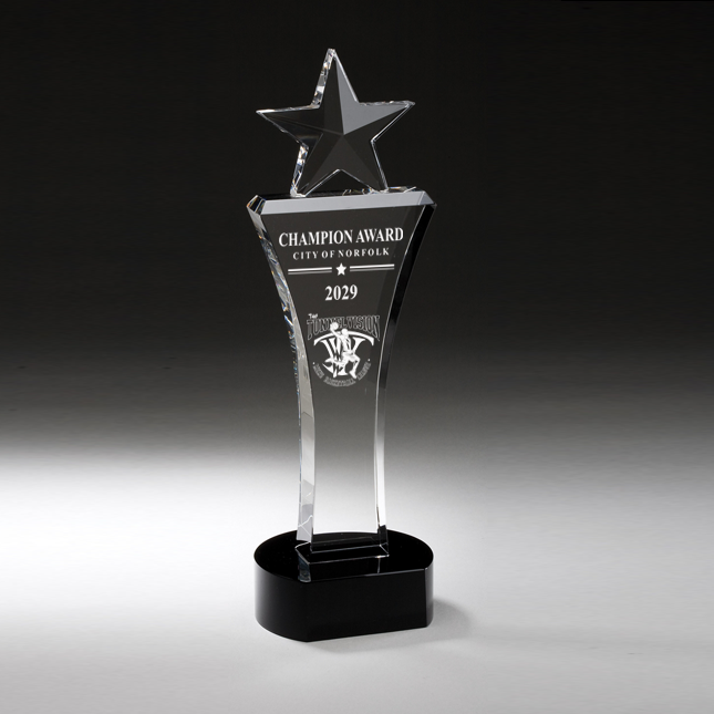 Star Tower on Black Base - 11"