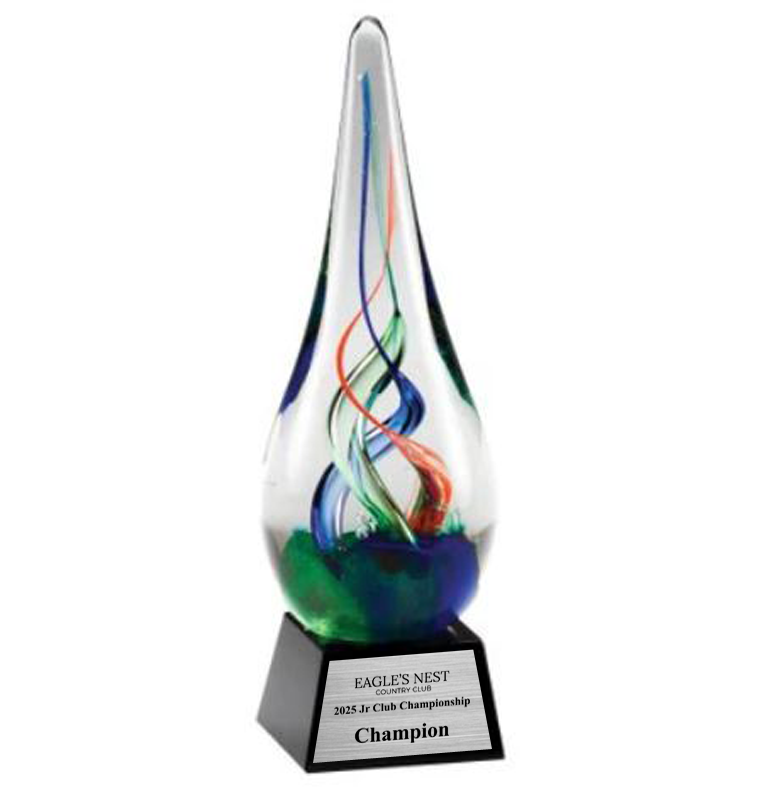 7.5" Multi Color Art Glass